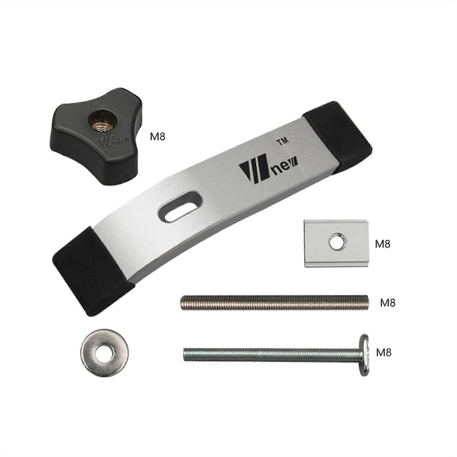 DIY Wood Tool Clamp T Track Slider M8 T Screw Nut Saw Table Hold Down Clamp for TSlot (Color: Type A)