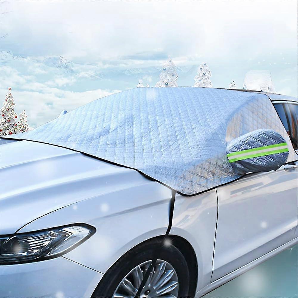 Car Ice Protection Foils, Thickened Windshield Snow Cover For BMW 5 Series, Frost Protector, Universal Fit, Black