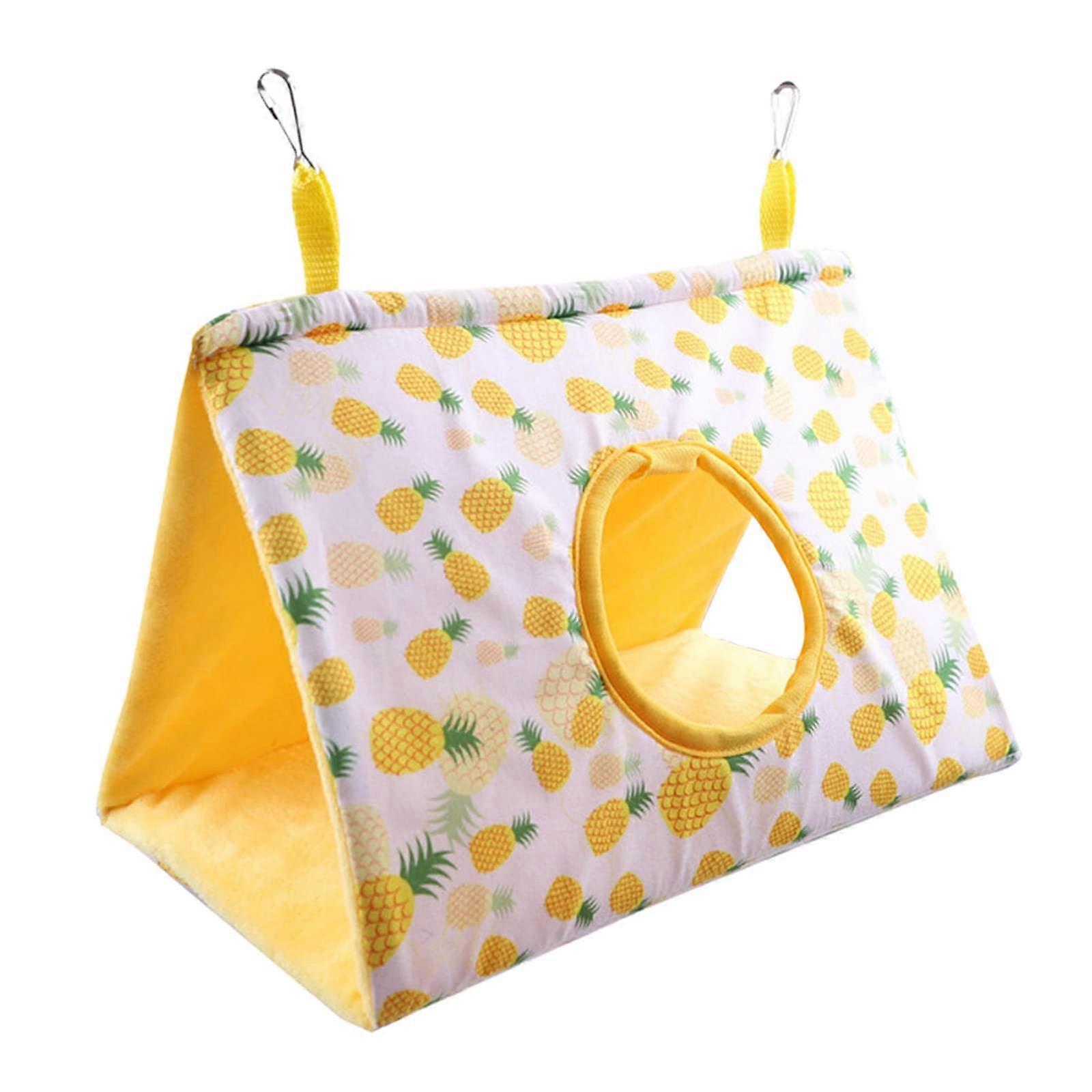 Warm Bird Nest Winter Bed House for Parrots Cockatiels African Grey - Hanging Hammock Cage Tent Hideaway, Soft Fabric