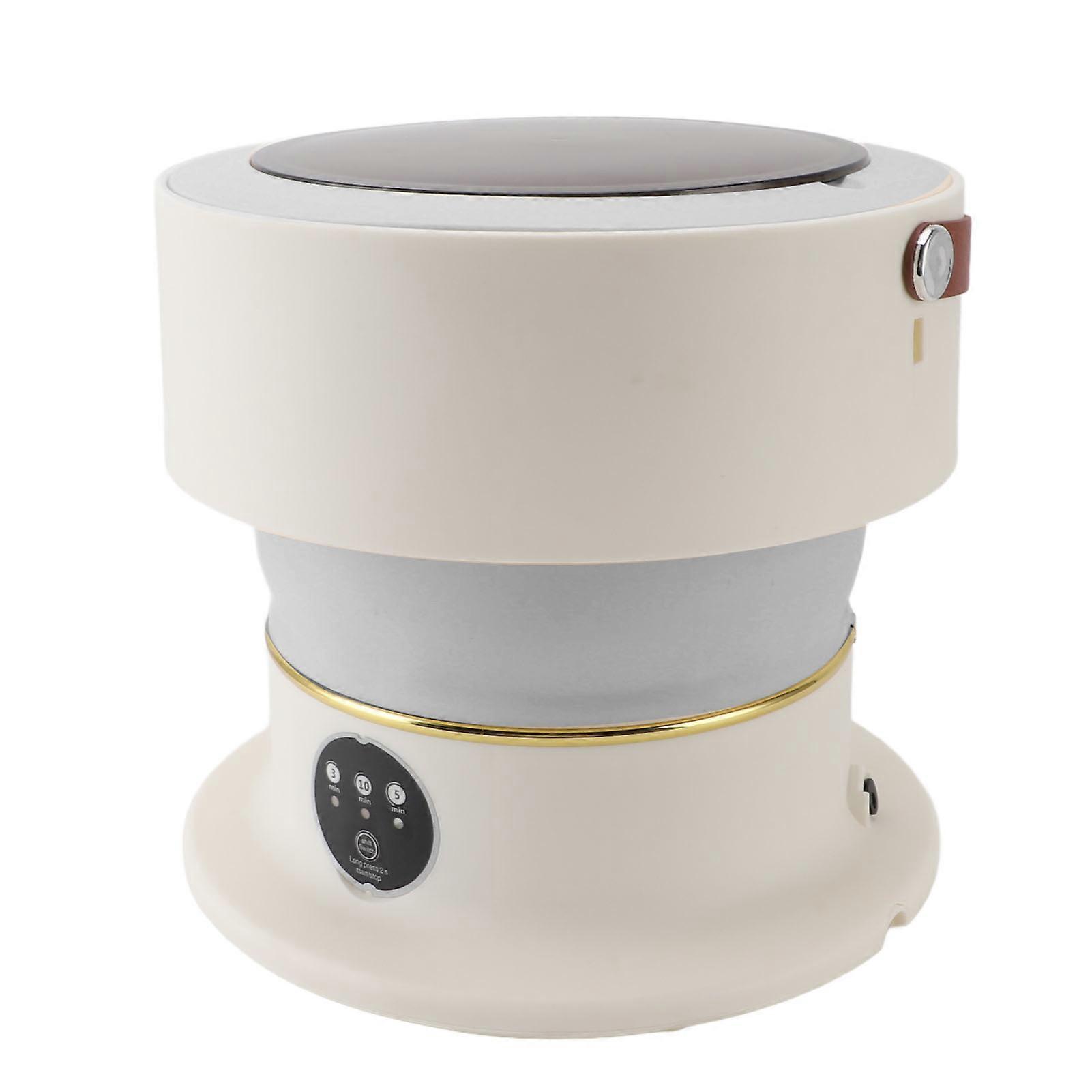 8L Folding Washing Machine with Rotating Dryer Light Gray EU Plug