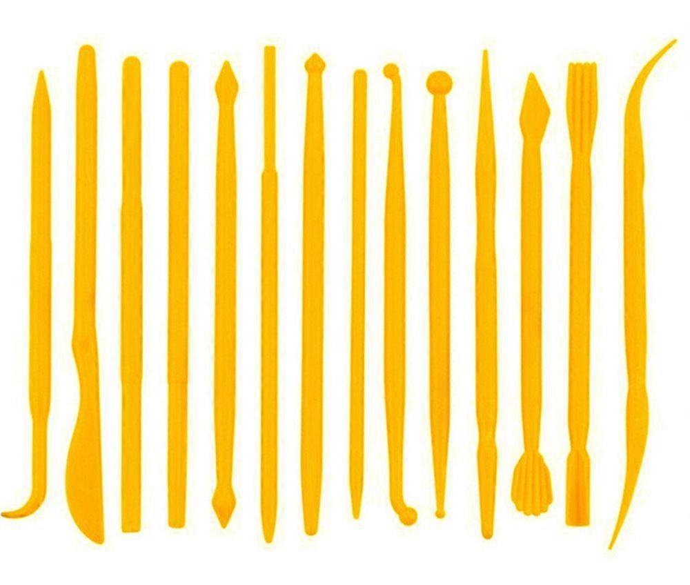 14pcs Set Plastic Crafts Clay Modeling Tool for Shaping and Sculpti...