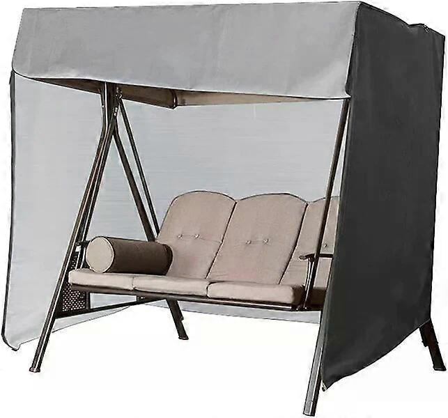 3-seater garden swing, waterproof and dustproof, with zipper for easy use