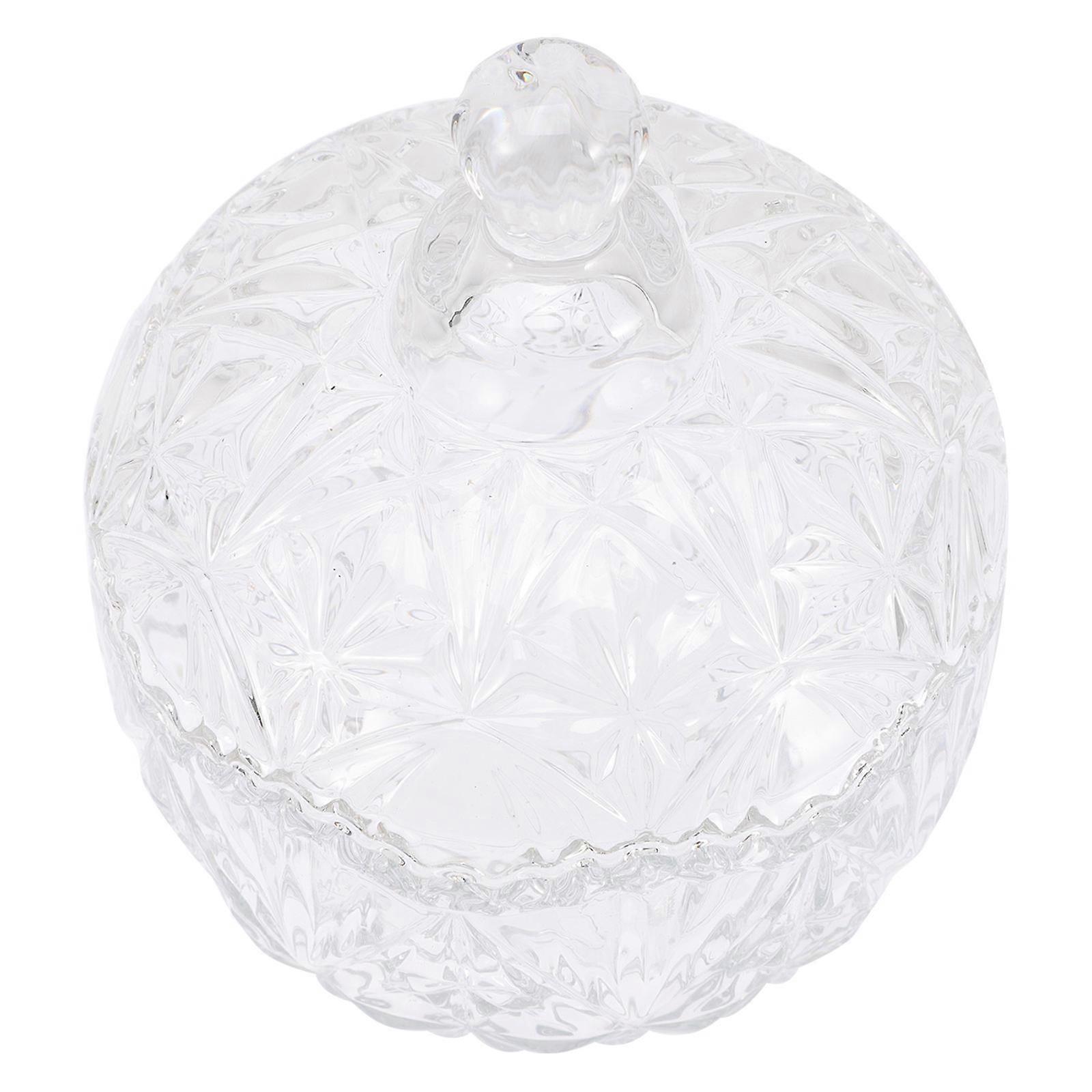 Glass Display Jar Diy Gifts Transparent 13.5x11cm Modern Design Storage 1Pack