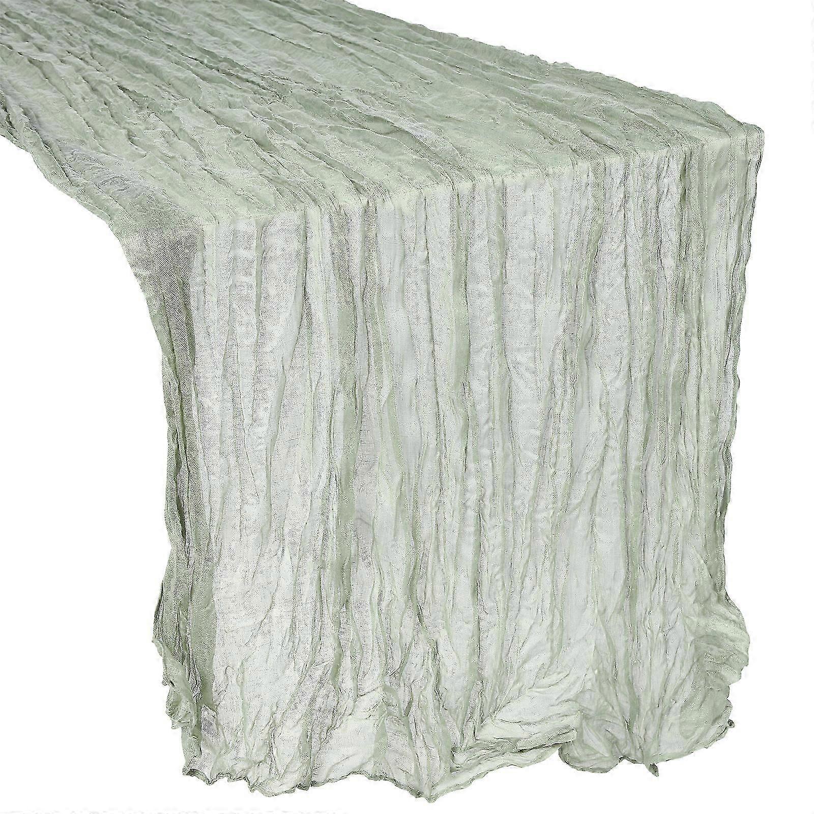 Table Runner For Party Table Decoration Protective Cover Rectangular Shape Simple Style Green 300x90cm 1Set
