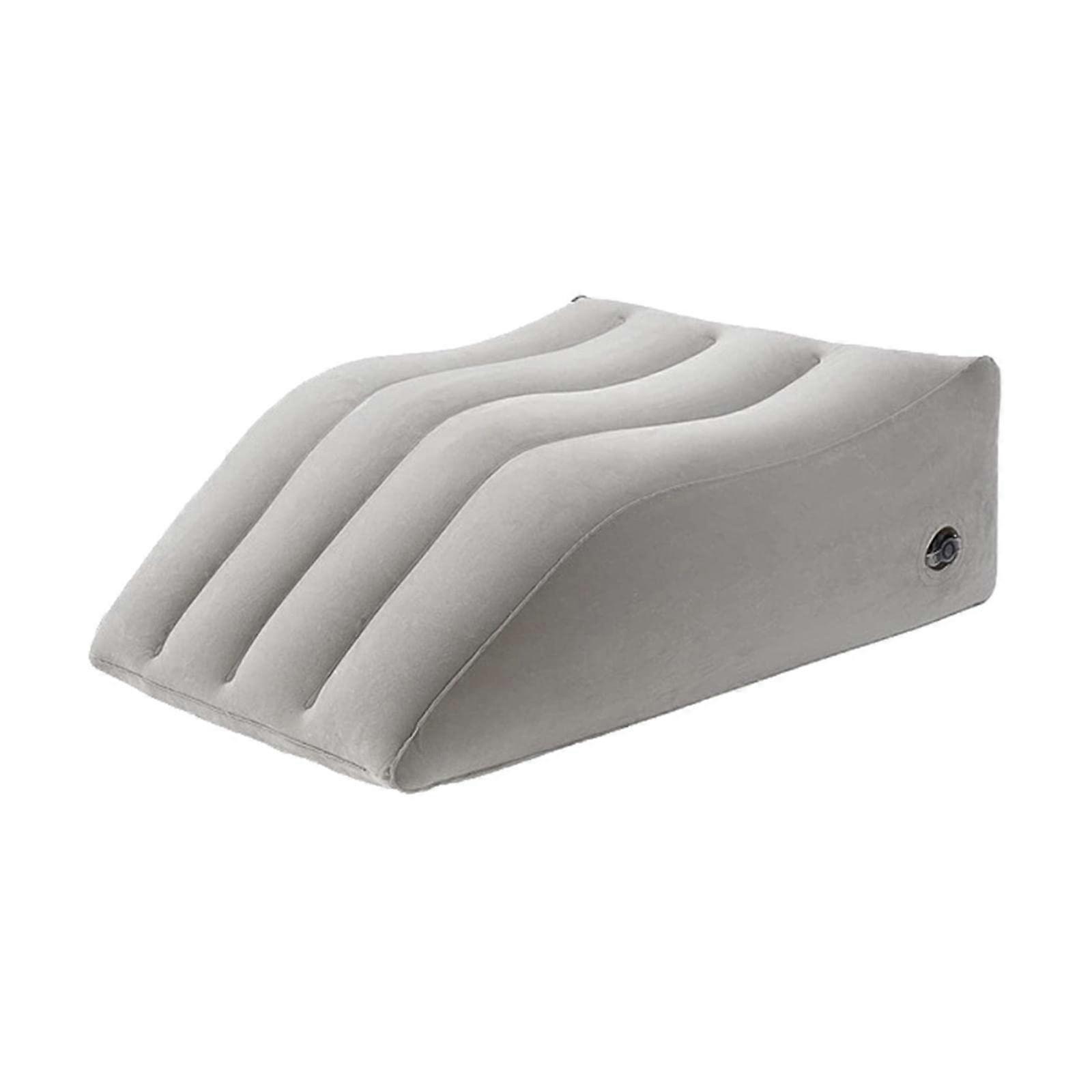 Portable Wedge Pillow Inflatable Cushion,Lightweight Wedge Pillow for Sleeping, Leg, Use in Bed, Travel, Camping, Fast Inflating Deflation