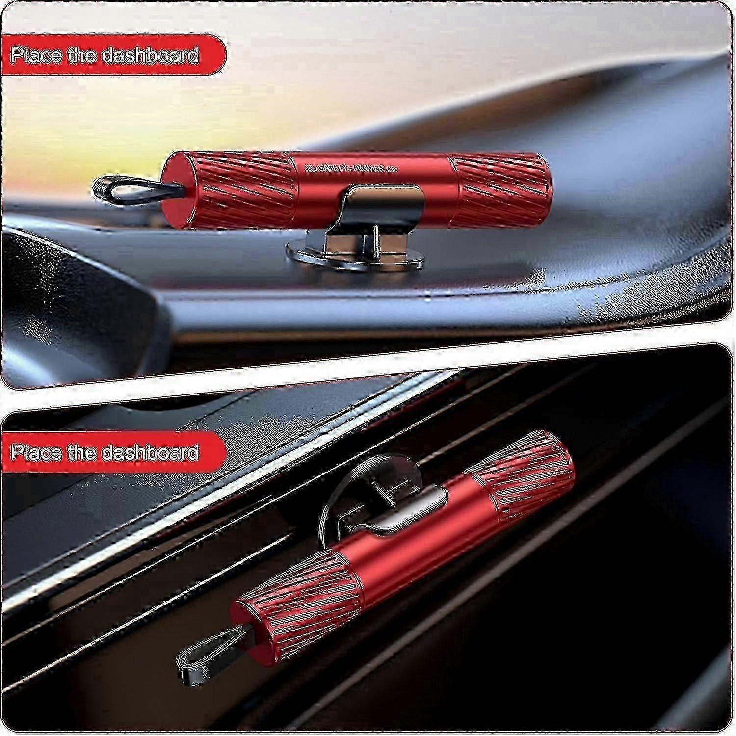 4er-Pack Auto-Scheibeneinbrecher und Sicherheitsgurtschneider - Sicherheitshammer Edition 0820