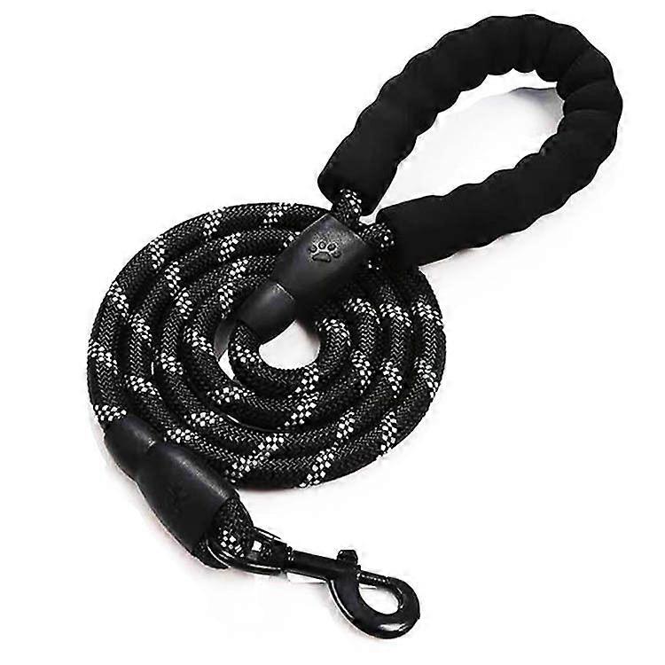 Dog Leash, Dog Rope Leash with Soft Padded Handle, Highly Reflective Threads, Dog Waste Ba