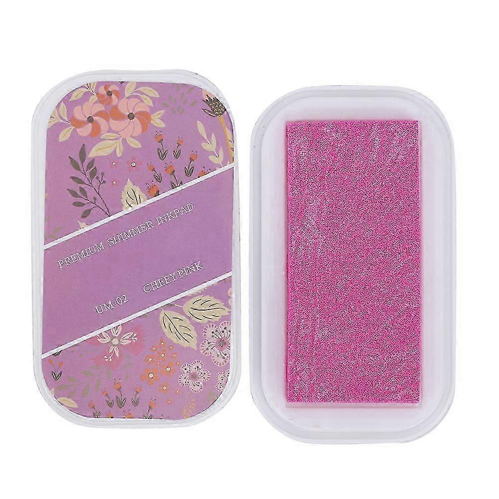 2025 Latest Model Ink Pad Metal Color Large DIY Hand Craft Rubber Stamp