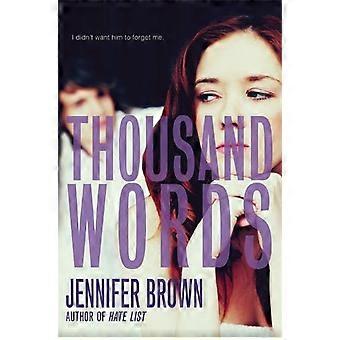 Thousand Words - Jennifer Brown - Paperback - en Book