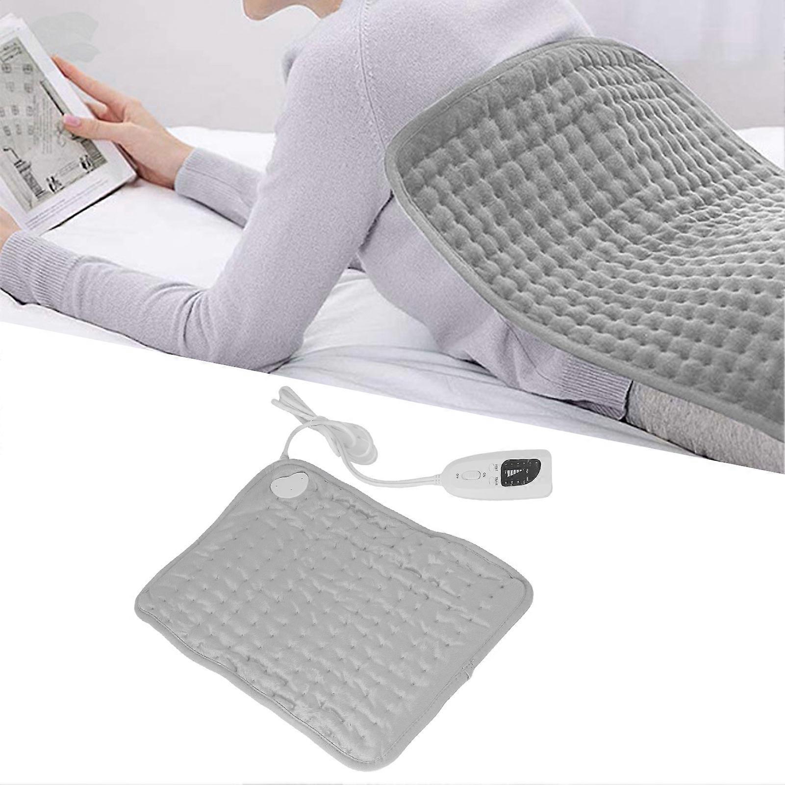 Electric Heating Pad 40x30cm Soft Fabric 6 Temp Modes US Plug