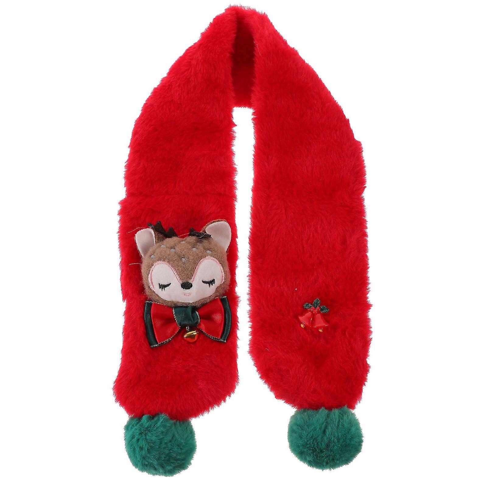 Xmas Stocking Filler for Keeping Warm 1Pcs Children Scarf with Doll