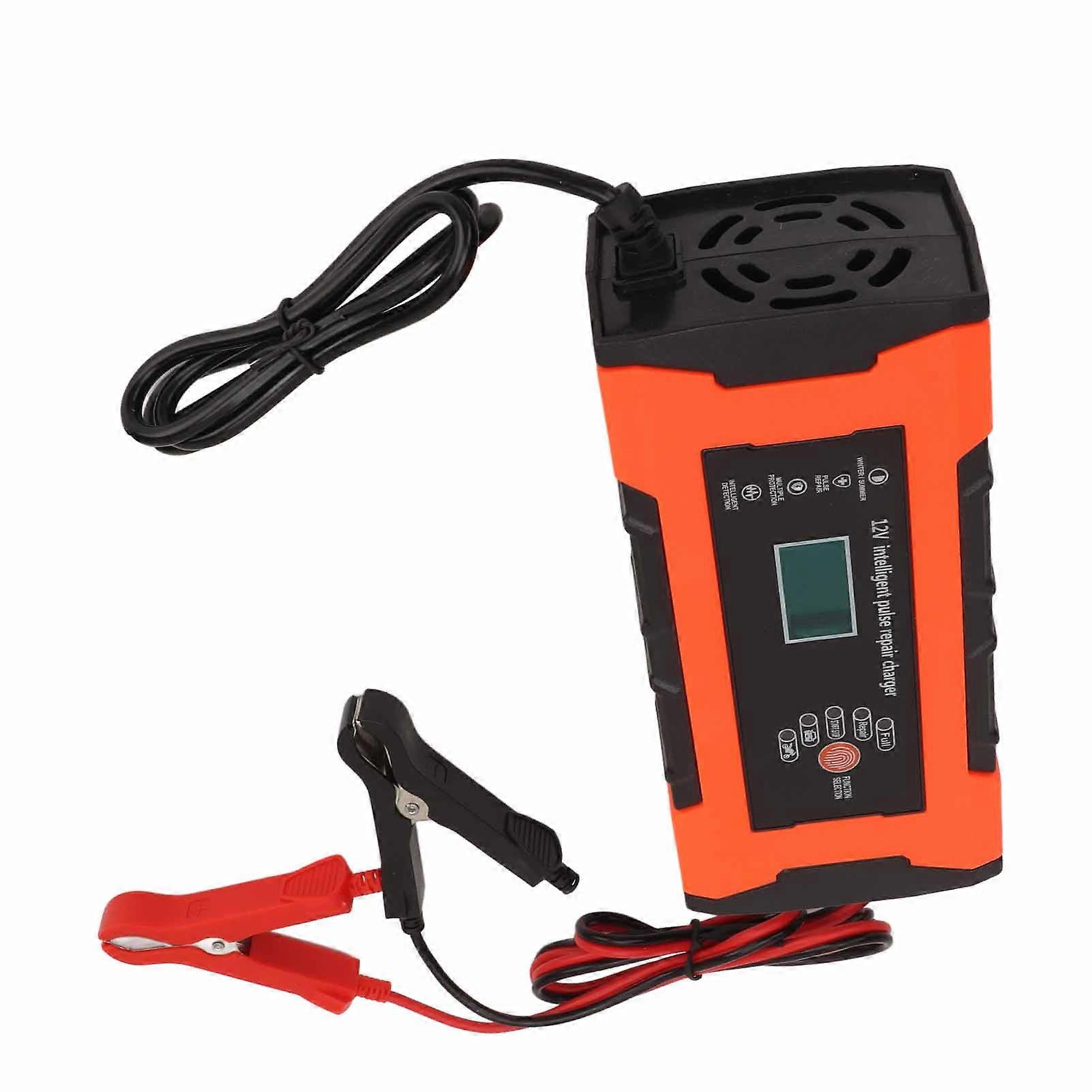 12V 10A Smart Car Battery Charger with Pulse Repair Function