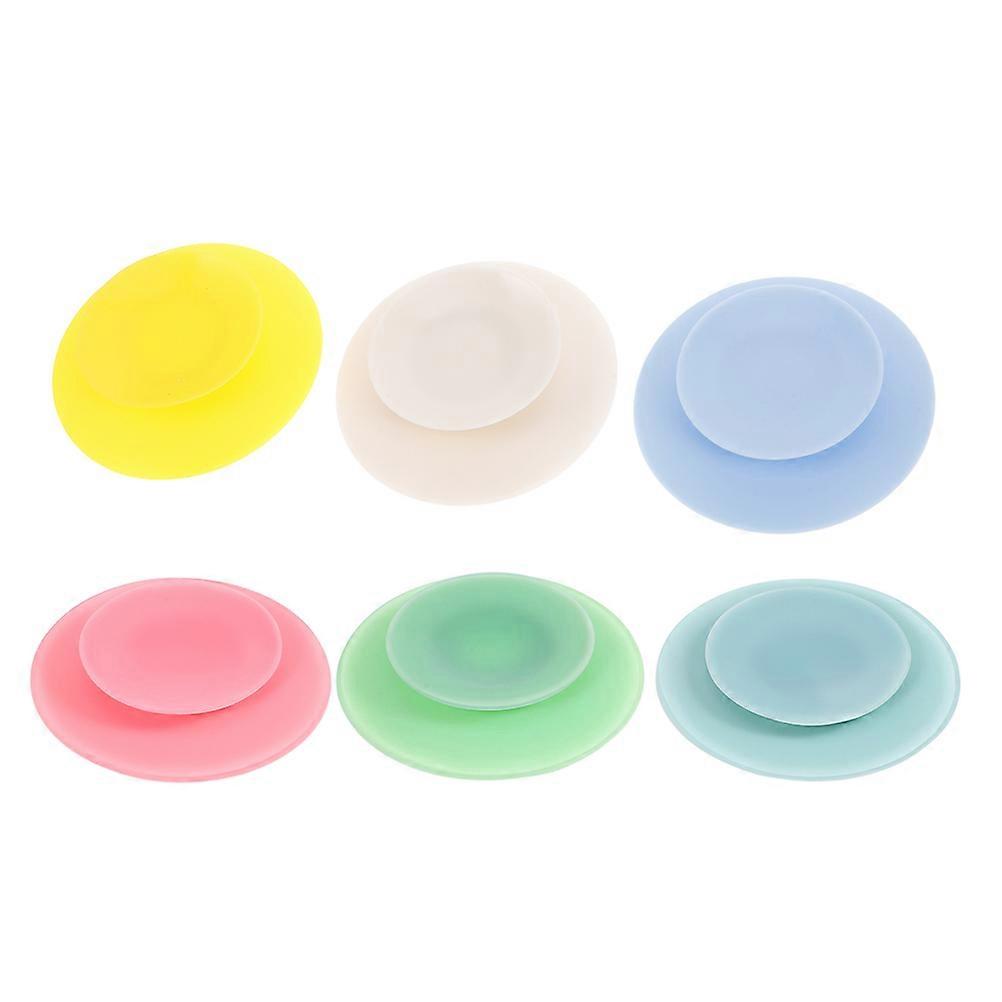 Double Sided Silicone Suction Pads for Tableware Antislip 6Pcs