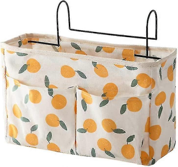 With Pattern Home Multifunctional Bedside College Dorm Bedside Table Cloth Hanging Basket