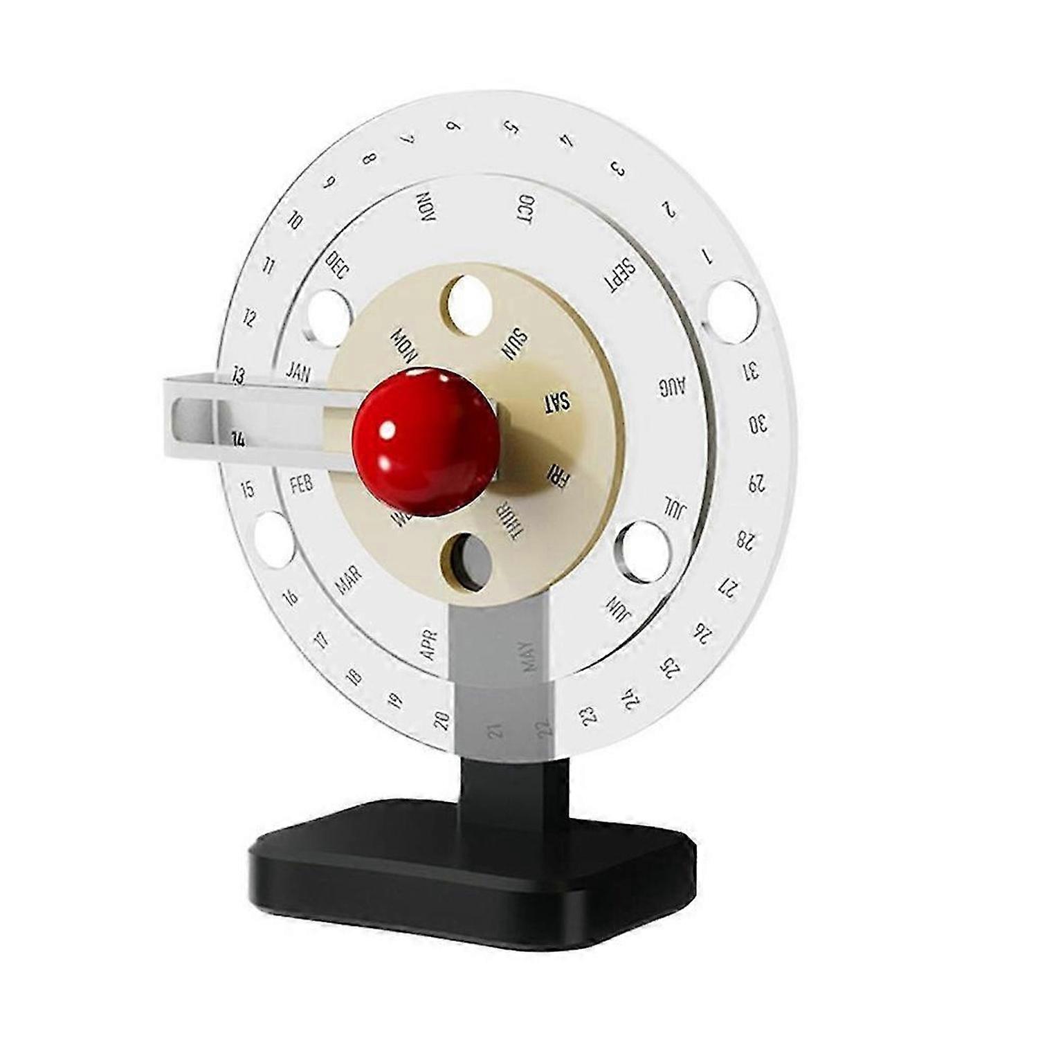Calendar Acrylic Disc Decor Tabletop Calendar Transparent
