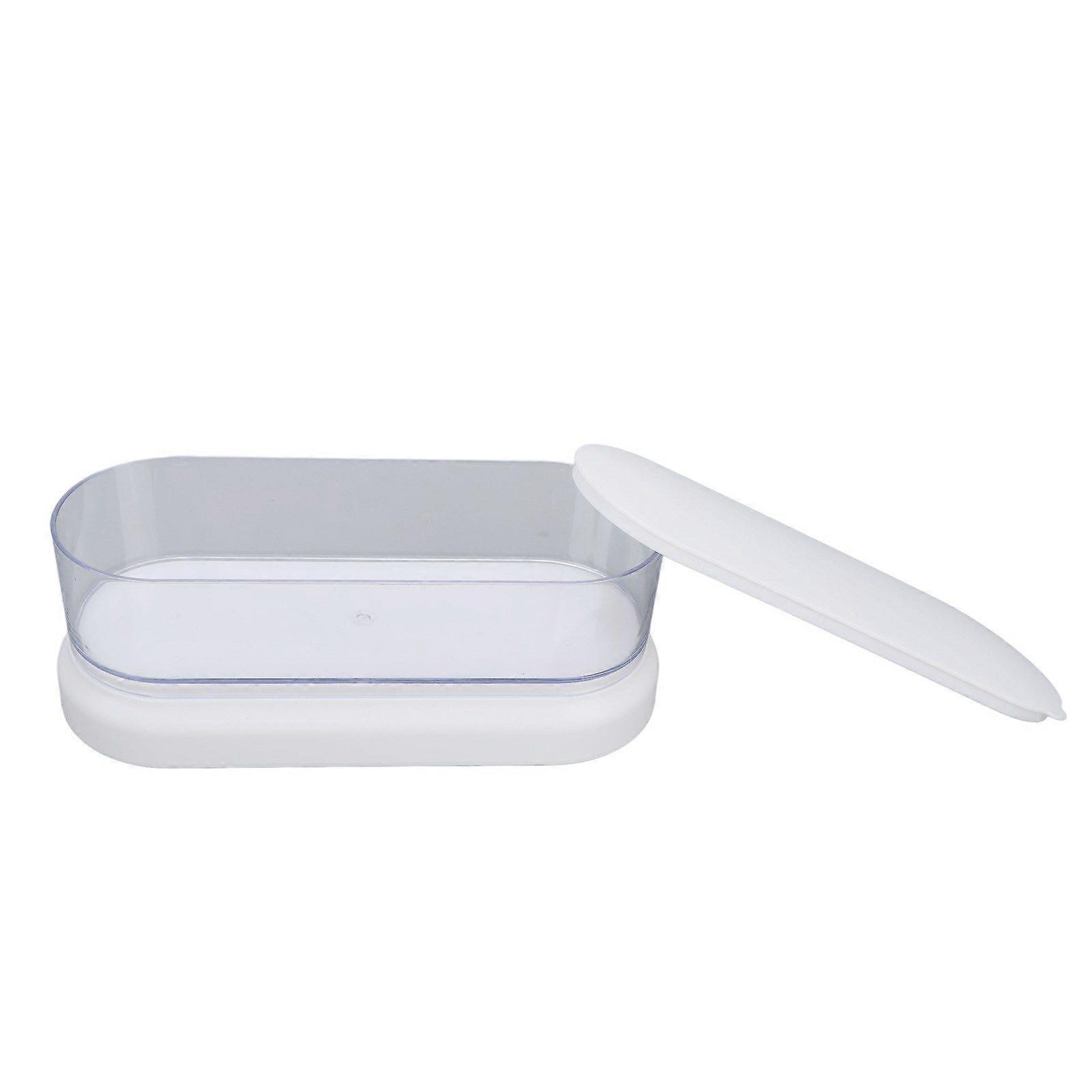 Ultrasonic Nail Tool Cleaner Portable Visualization Nail Tool Cleaning Machine 450ML Multifunction Ultrasonic Cleaner White
