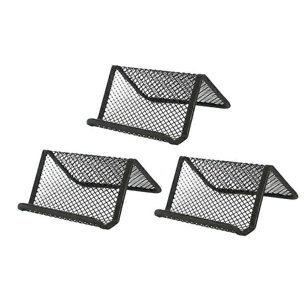 Business Name Holder Iron Mesh for Holding 8Pcs Desktop Organizer