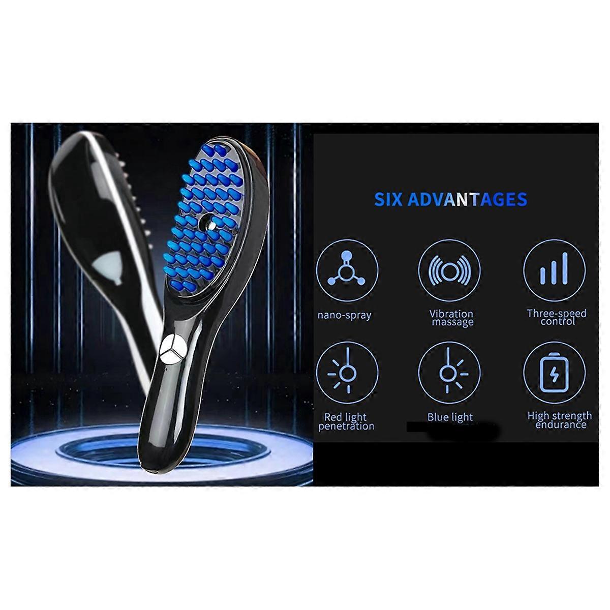 Red Light Hair Brush, Multi-Functional Comb - 3D Massager for Head,