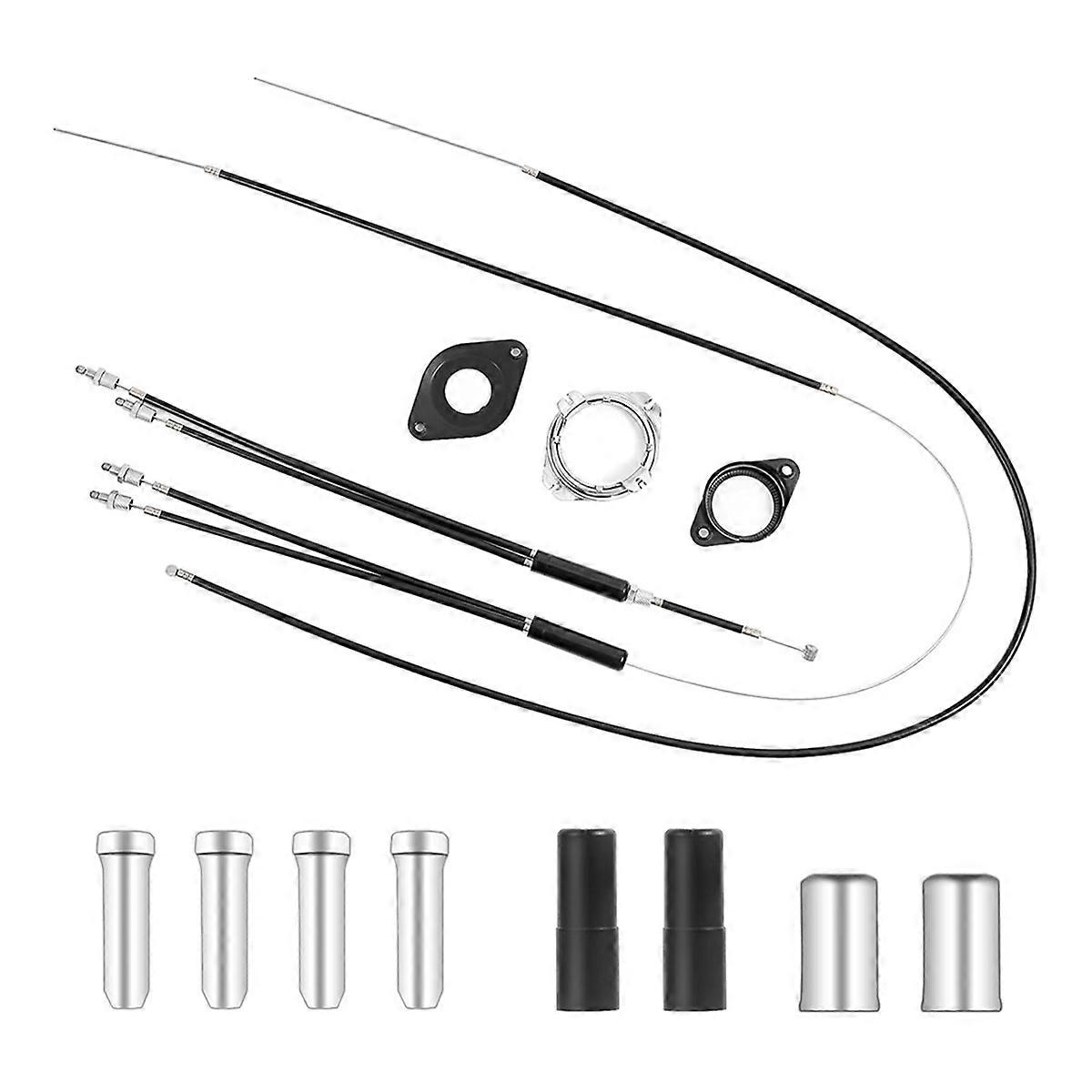 Bike Gyro Brake Cables Front + Rear (Upper + Lower) with Spinner Rotor Kit, for Most Gyro Systems a