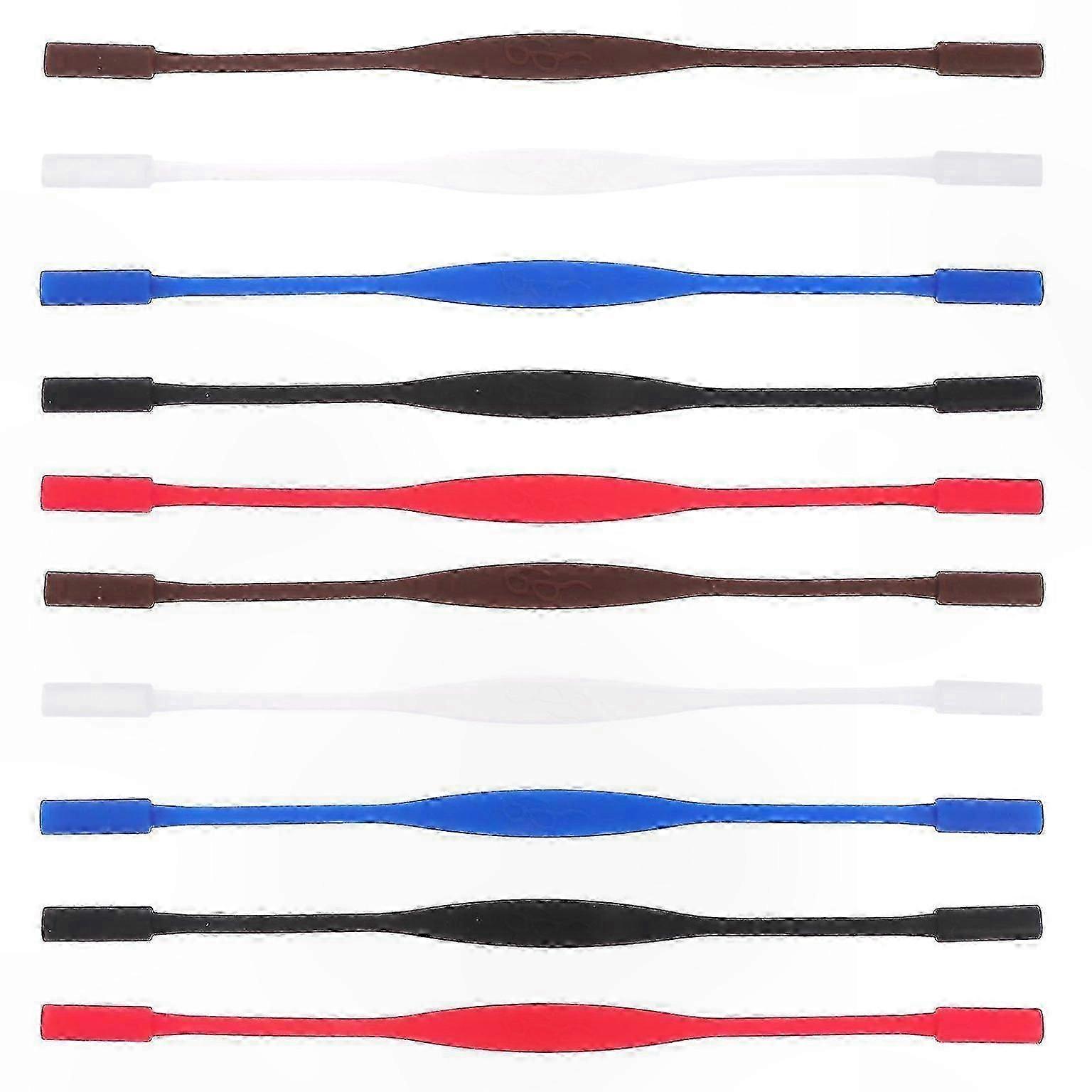 10pcs Durable Silicone Eyeglass Straps - Secure, Stylish & Practical Eyewear Holder