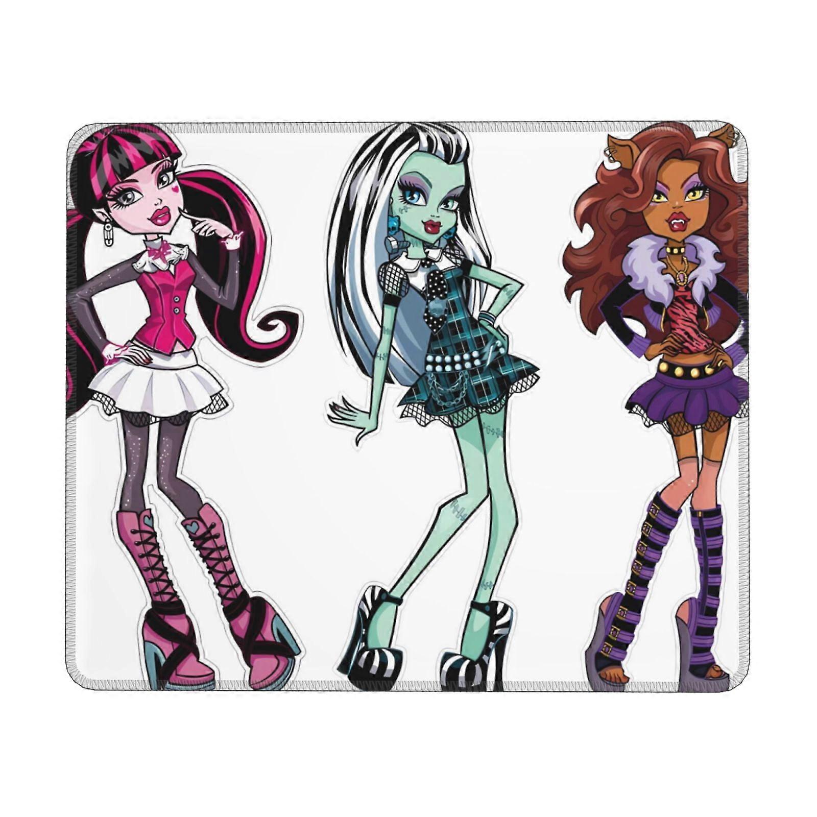 Monster High Rubber Lock Edge Mouse pad, Office Desk pad, Writing pad, Multi Code Game pad Mouse Pads for Computers Laptop Mouse Mouse Pad