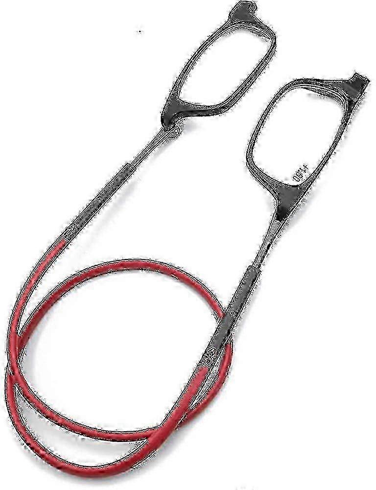Funky Readers Glasses with Magnetic Absorption for Hanging around the Neck, Compatible with Various Eyewear Styles