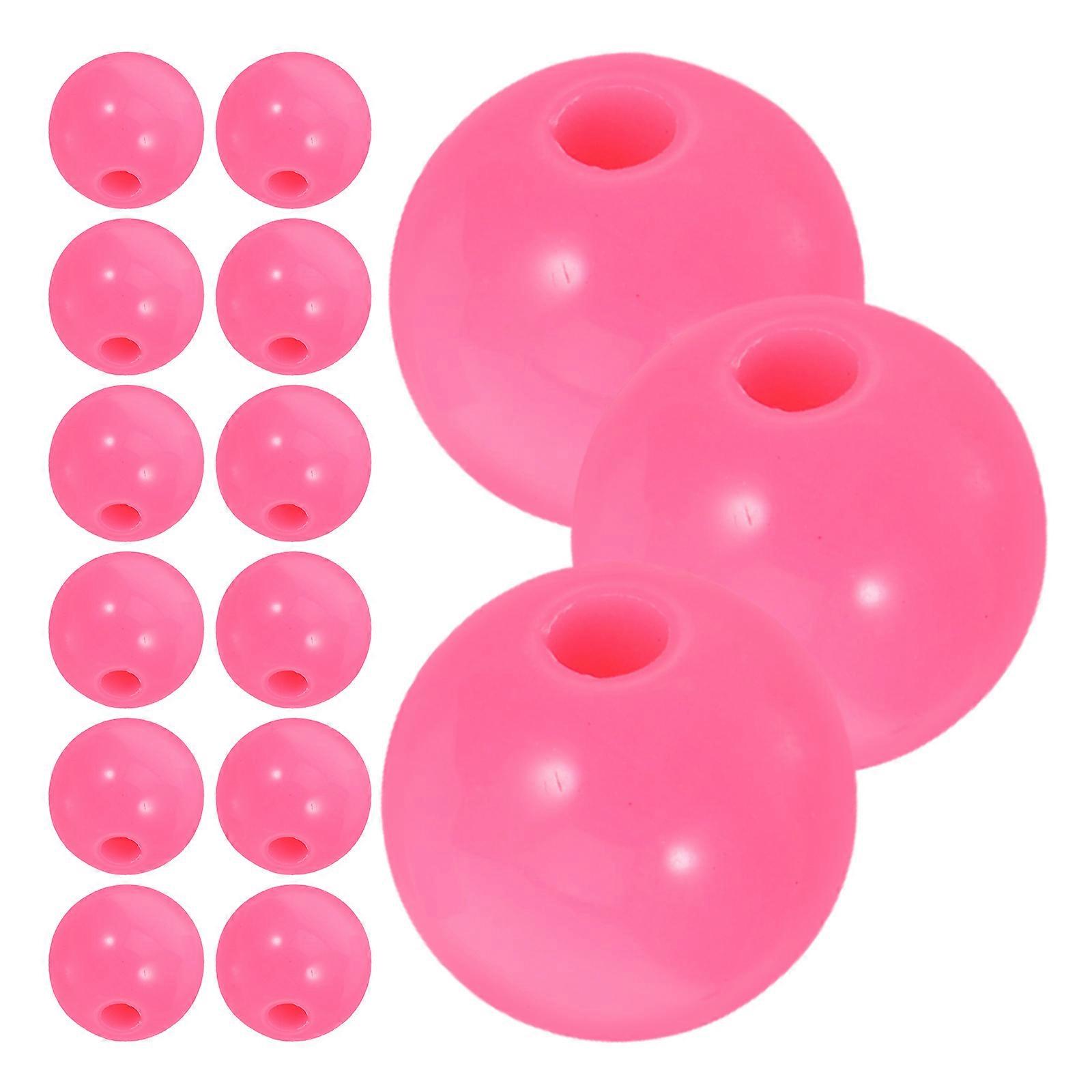 Beads for Crafting Round Acrylic Spacer Beads Pink 600Pcs Set