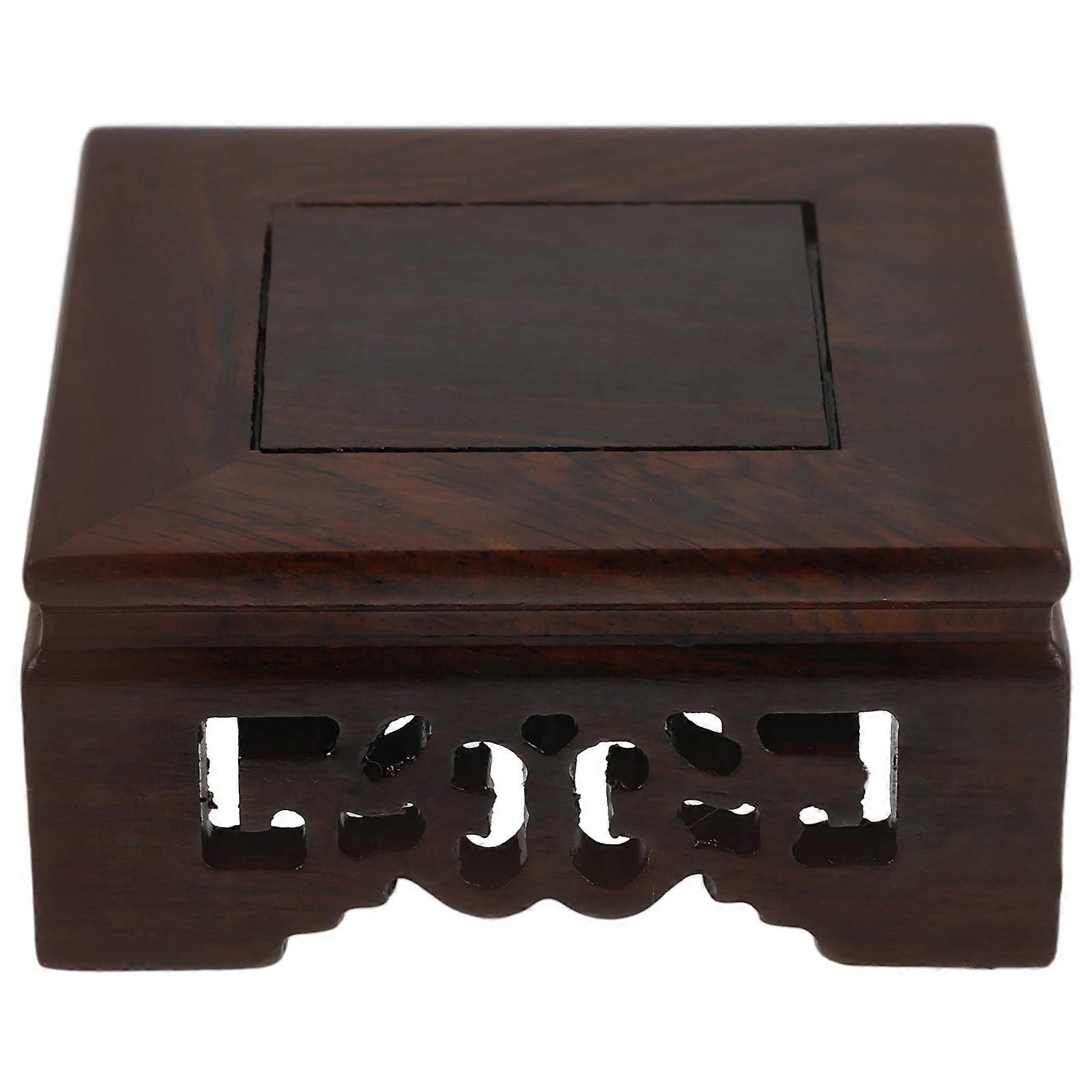 Planter Stand for Display Use 4Pcs Small Wooden Plant Pot Base