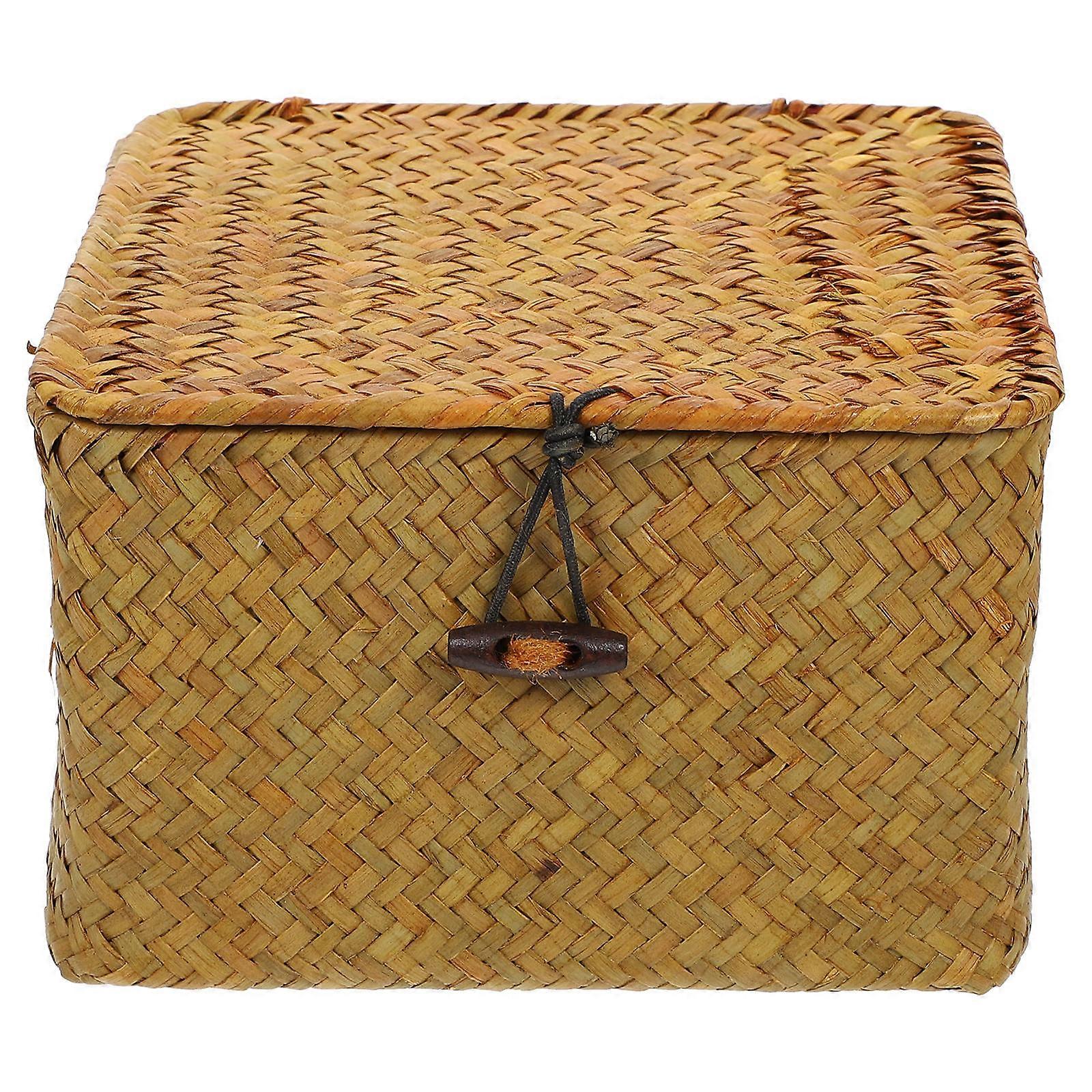 Practical Storage Basket for Sewing Supplies Woven Design