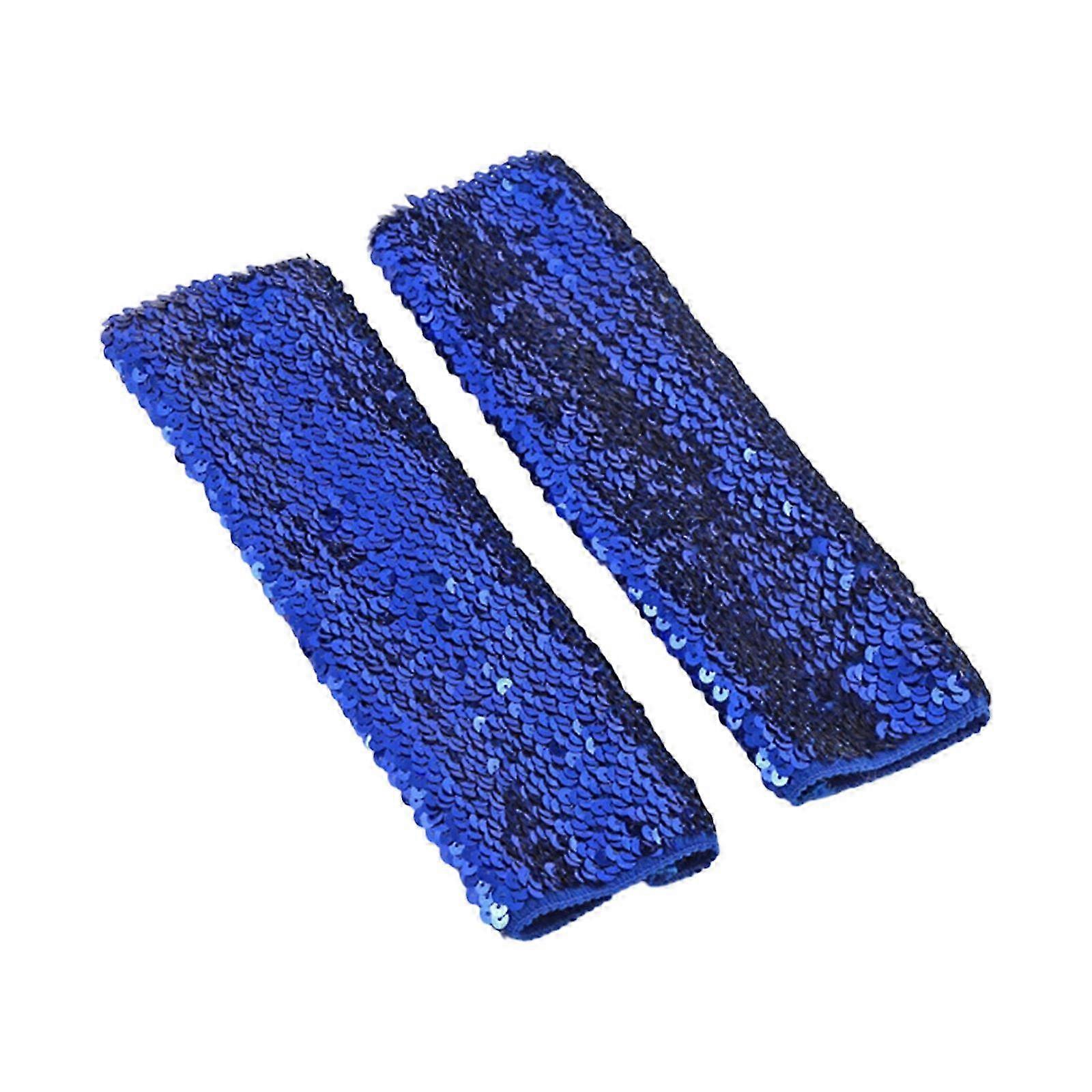 1 Pair Unisex Adjustable Sequined Arm Sleeves Covers Band for Various Ocns Tianlan