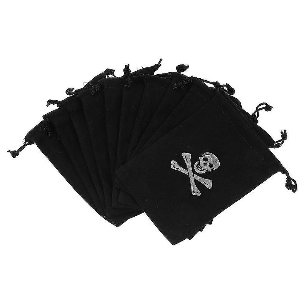 2Pcs Rectangular Halloween Candy Storage Bags 15.5X11.5Cm For Home Decor And Halloween Parties Crafted From Polyester