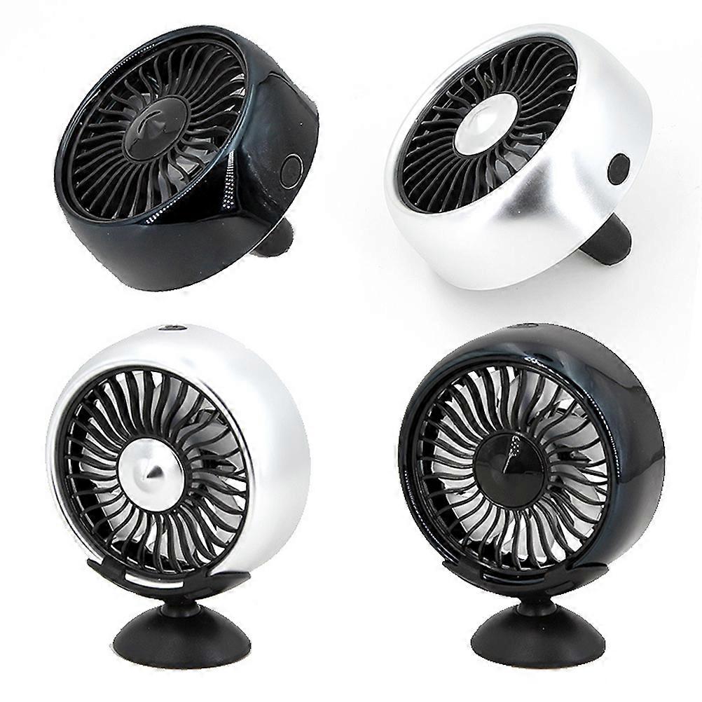 Vehicle Dashboard Fan 3 Pcs USB Adjustable Air Cooling Fan For Home Office Use Black Multi-functional Cooler