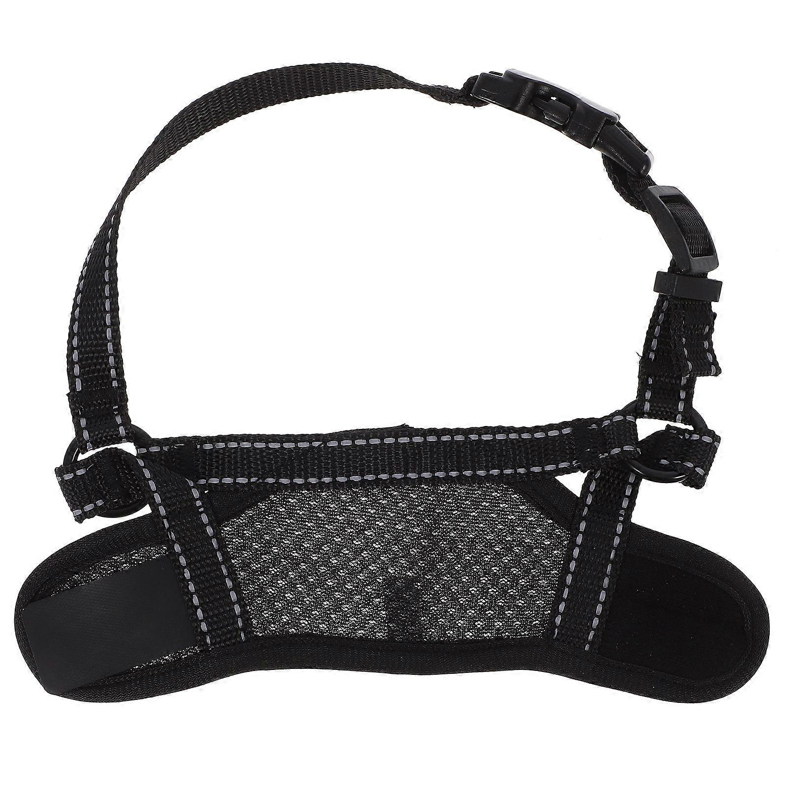 Black Dog Muzzle for Small Dogs Anti-Barking Walking Mask 3Pcs Set