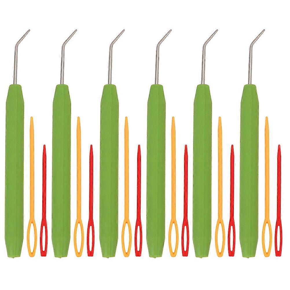 DIY Knitting Crochet Hooks Plastic Tool for Crafts 36 Pieces Set