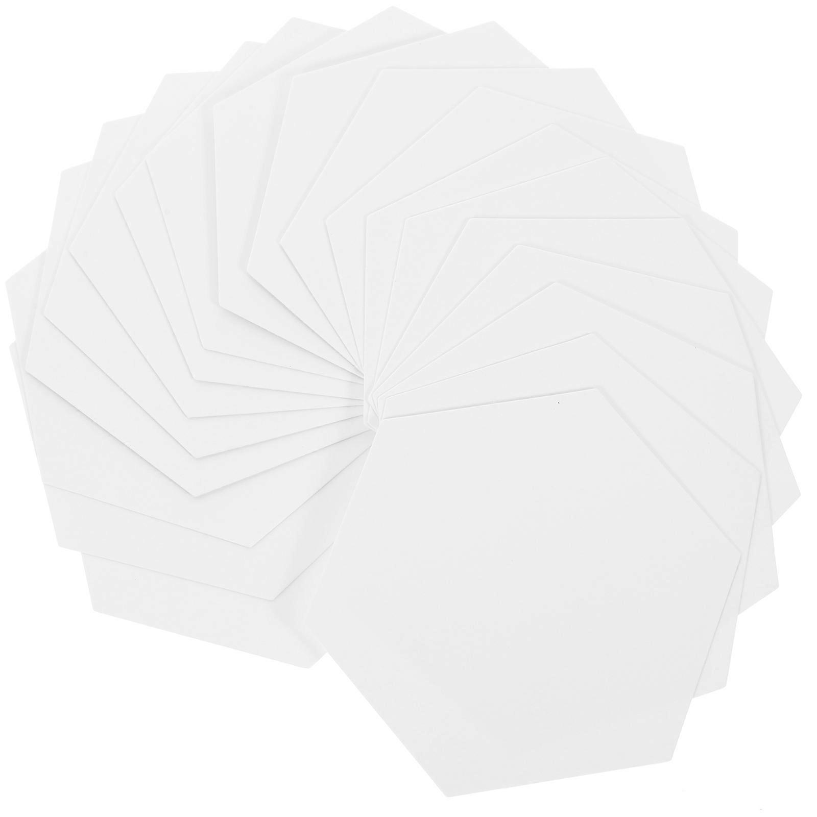 120 Sheets White Hexagon Patchwork Craft Paper 9X7.8cm For Artists And DIY Lovers Drawing Supplies