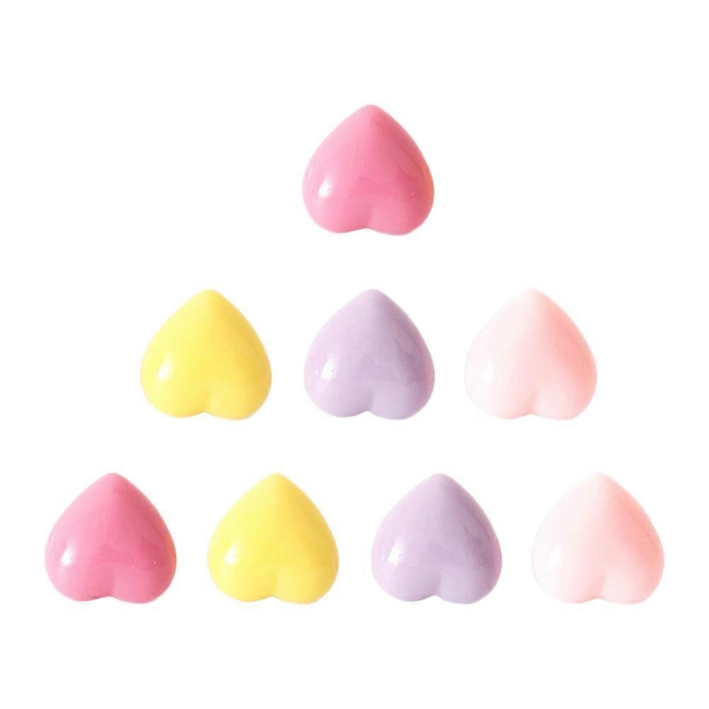Heart Shaped Thumb Tacks for Home and Office Decorative Push Pin 8Pcs
