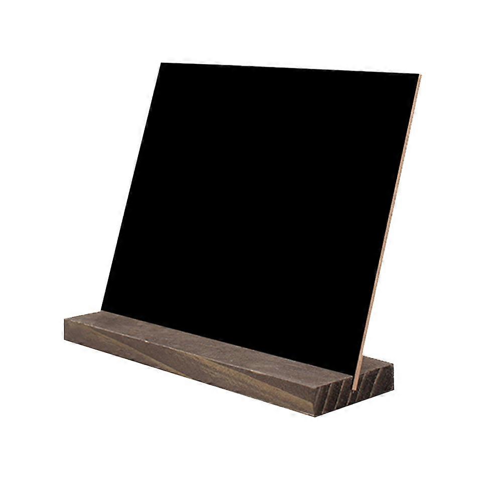 Mini Chalkboard for Writing 3Pcs Tabletop Signs with Black Wood Stand