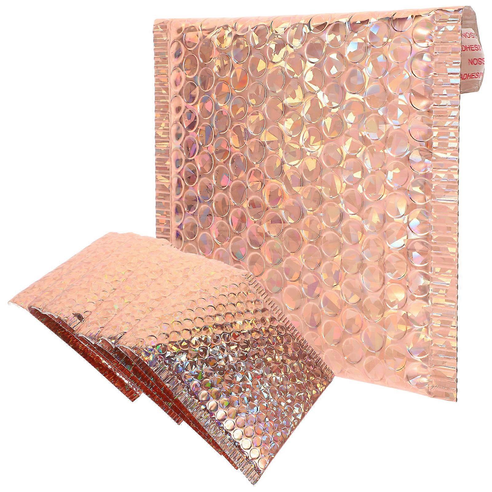 40Pcs Adhesive Envelopes Mailers for Packaging in Rose Gold
