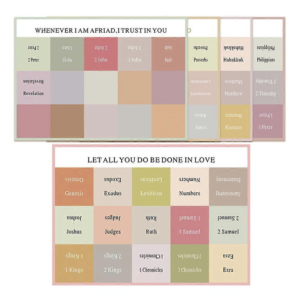 Bible Tabs Bible Book Tabs for Finding 15 Sheets Self-Adhesive