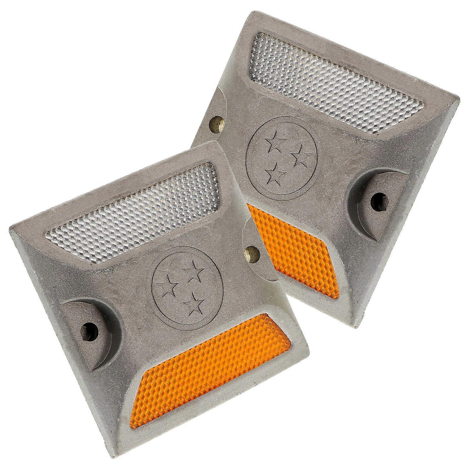 Roadside Markers Aluminum Reflective Driveway Markers for Emergency Use 2Pcs