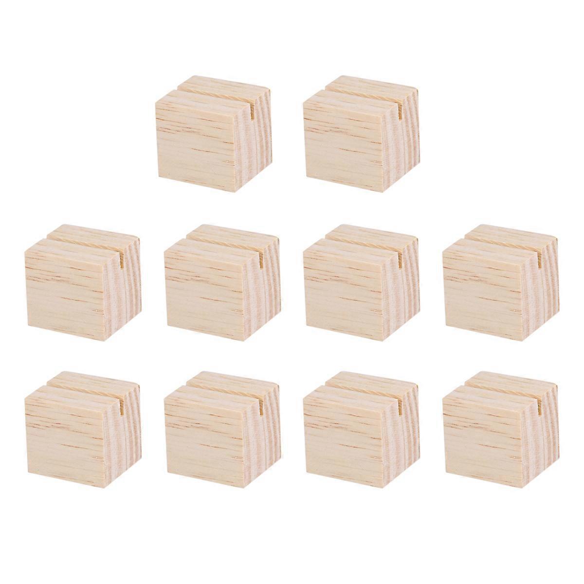 Wooden Photo Holder Clip for Memo Display with 20Pcs Natural Wood Stands