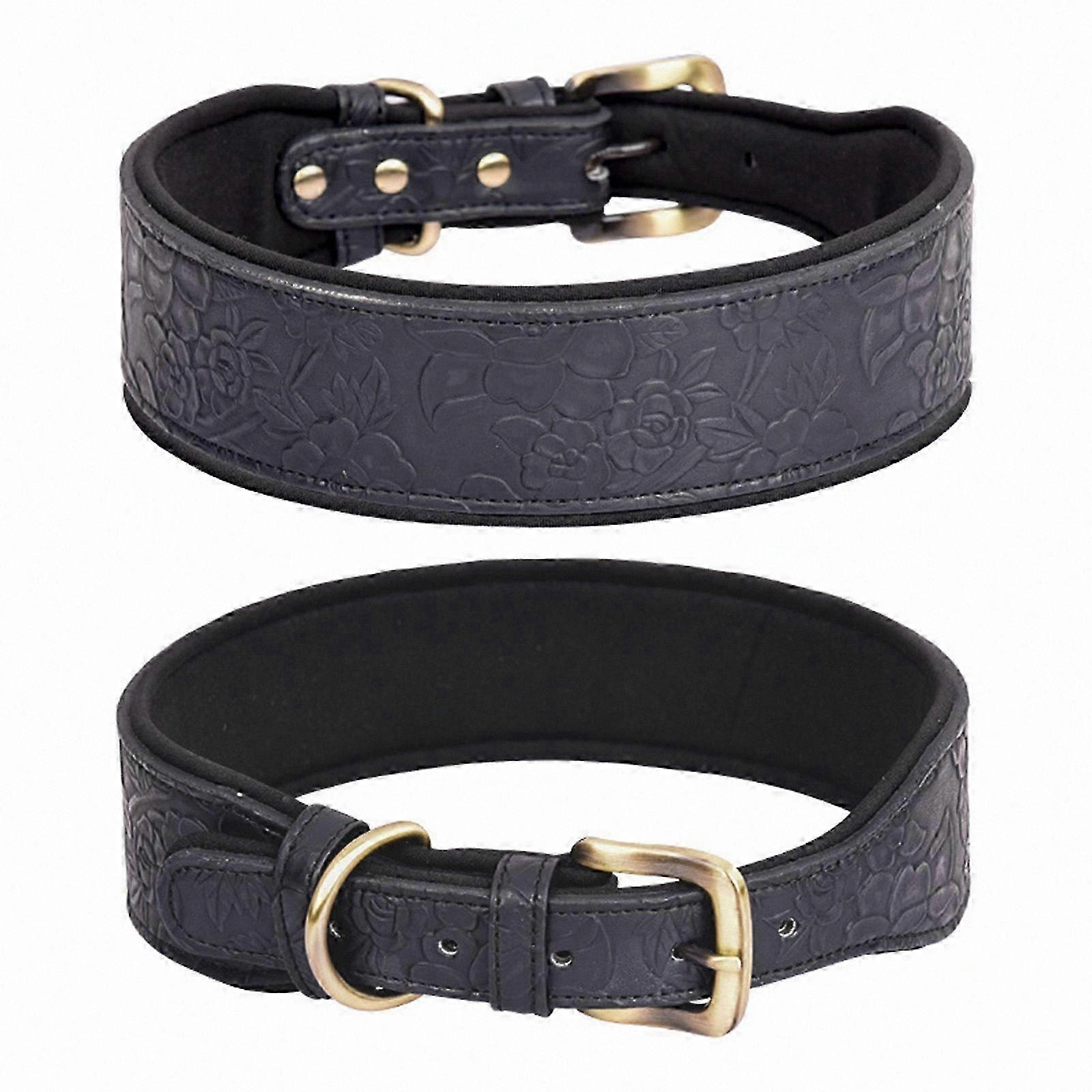 Extra Wide Comfortable Dog Collar with No-Pull Design for Outdoor Adventures