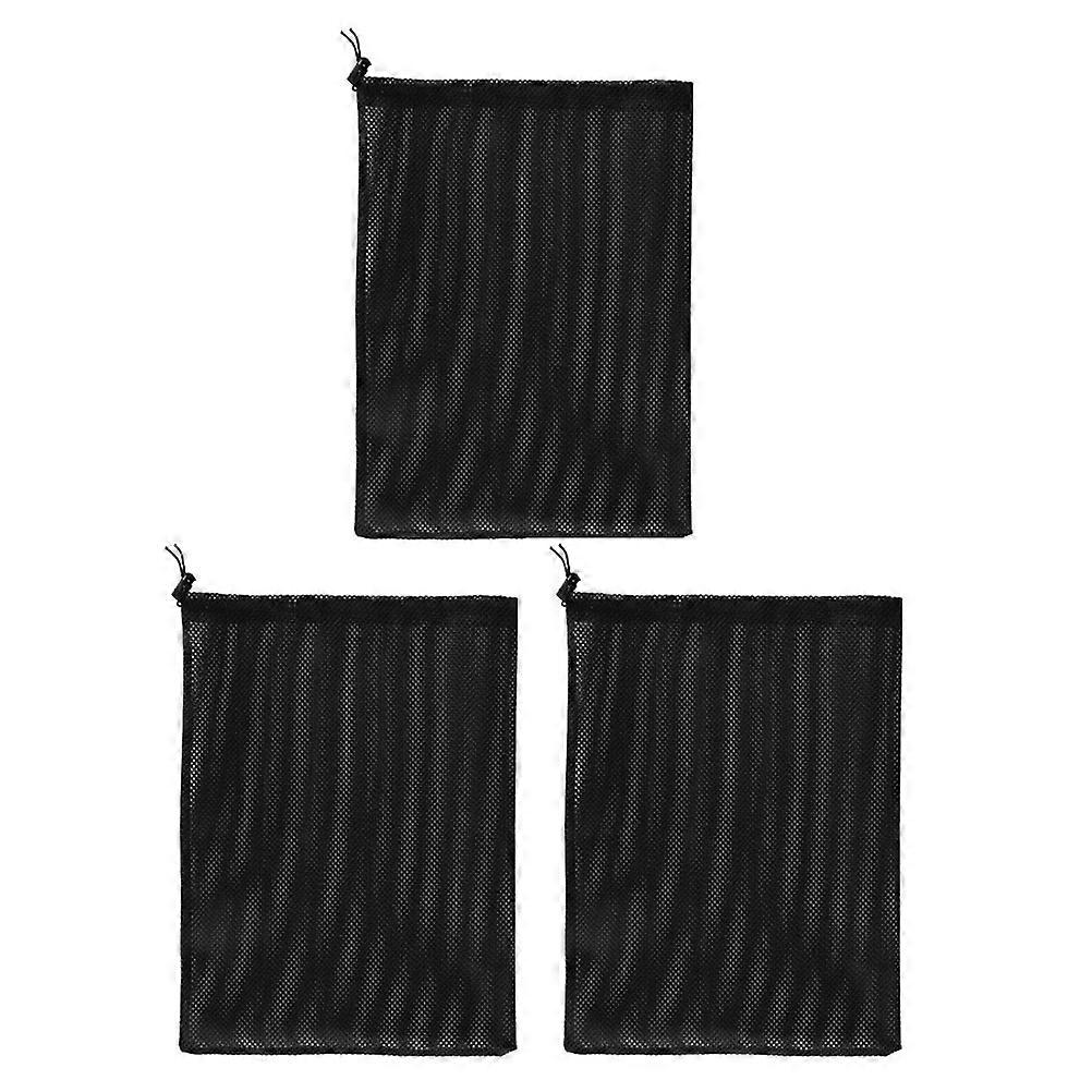 Water Pump Filter Bag for Aquarium Use 9Pcs Black Polyester Mesh