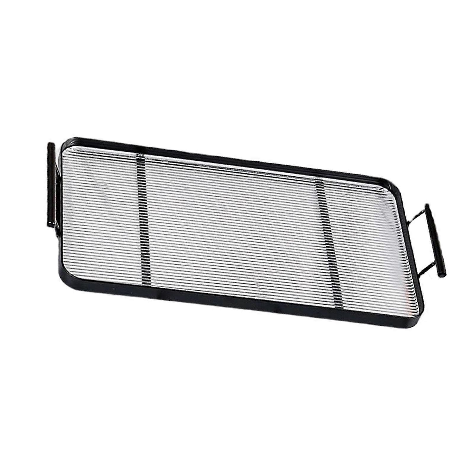 Decorative Tray with Handle Rectangle Portable for Ottoman Breakfast Black