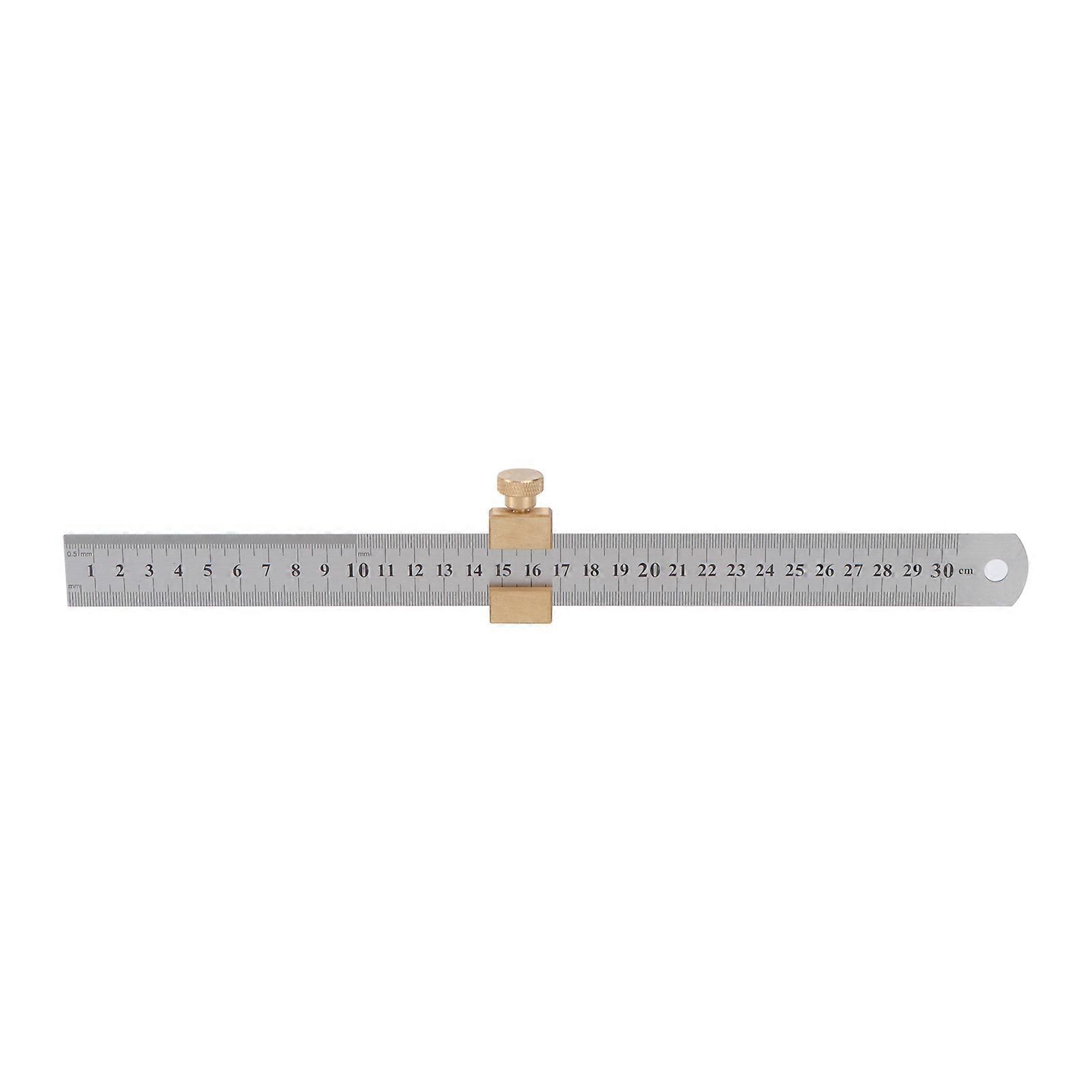Adjustment Block Brass Limit Block Marker Positioner for 2Pcs Woodworking