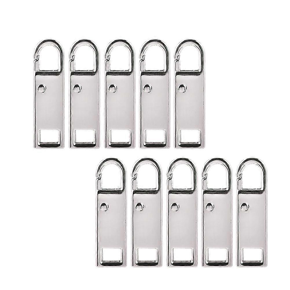Silver Zipper Pull Tab for DIY Crafting 70Pcs Detachable Set
