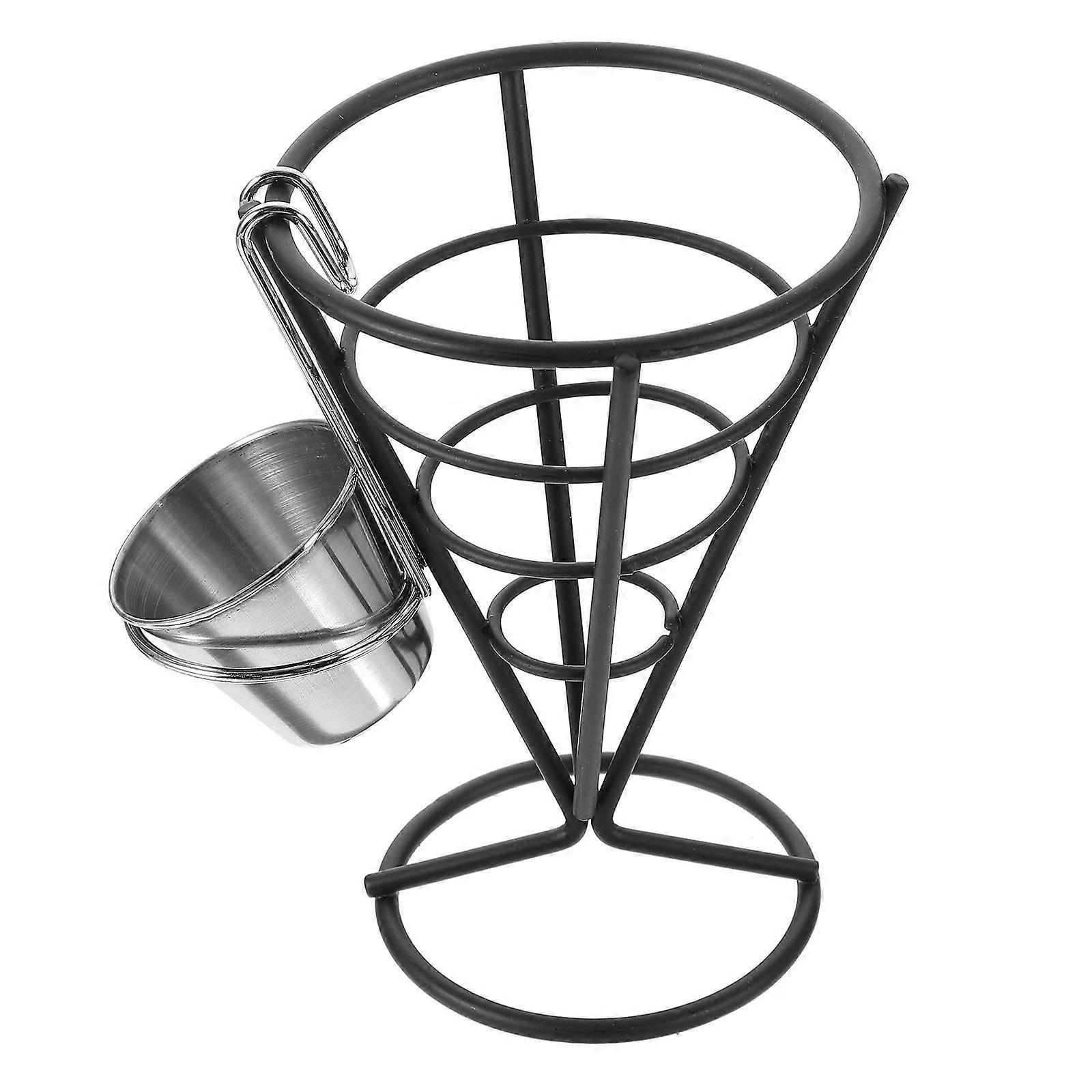 Stylish Snack Storage Cone Rack For Use In Home And Parties Made Of Stainless Steel 3 Sets