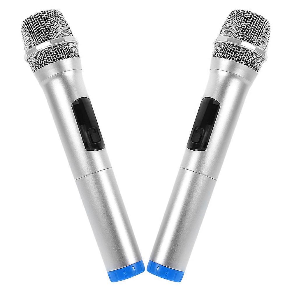 Microphone Model Hand Held Microphone For Decor Children Lightweight Portable Voice Training 2Pcs