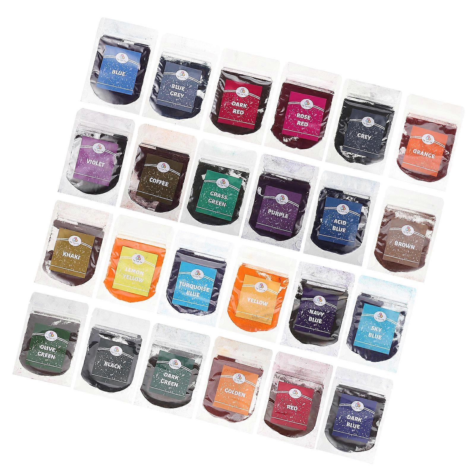 DIY Tie-Dye Pigments Set For Creative Fabric Dyeing Suitable For Children And Adults Assorted Color 24Set