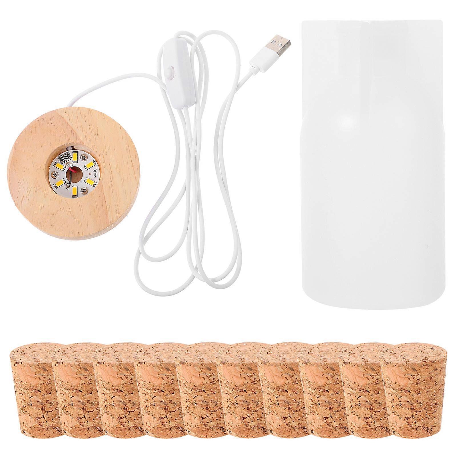 3D Night Light Mold Silicone for DIY Light Making 1Set Resin Epoxy Mold